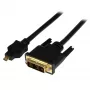 StarTech.com 2 m Micro-HDMI-naar-DVI-kabel – Micro-HDMI-naar-DVI-adapterkabel – video-interfacekabel Micro-HDMI type D naar DVI-D Single Link monitor/display/projector – duurzaam