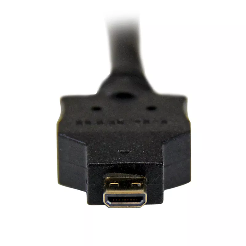 StarTech.com 2 m Micro-HDMI-naar-DVI-kabel – Micro-HDMI-naar-DVI-adapterkabel – video-interfacekabel Micro-HDMI type D naar DVI-D Single Link monitor/display/projector – duurzaam