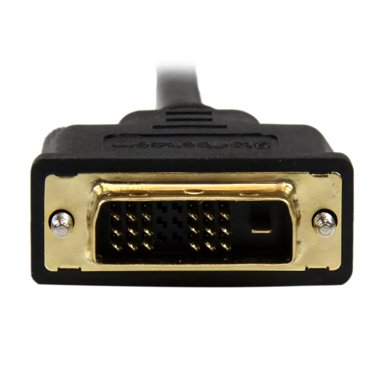 StarTech.com 2 m Micro-HDMI-naar-DVI-kabel – Micro-HDMI-naar-DVI-adapterkabel – video-interfacekabel Micro-HDMI type D naar DVI-D Single Link monitor/display/projector – duurzaam