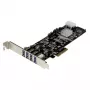 StarTech.com 4-poorts PCI Express (PCIe) SuperSpeed USB 3.0 kaartadapter met 2 toegewijde 5-Gbit/s-kanalen – UASP – SATA / LP4 stroomvoorziening