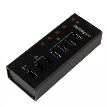 StarTech.com 4-poorts USB 3.0 hub plus 3 speciale USB-oplaadpoorten…