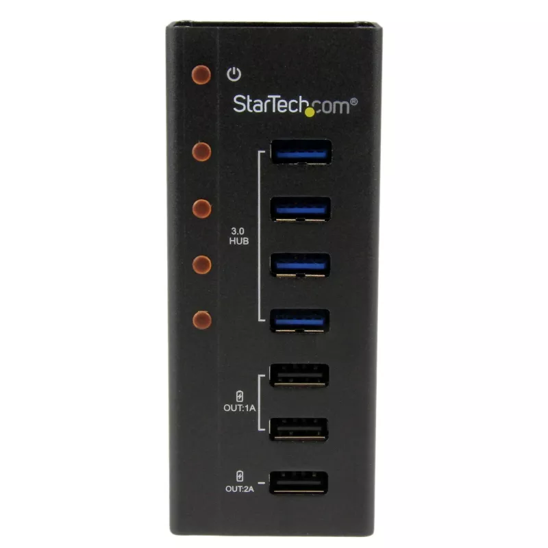 StarTech.com 4-poorts USB 3.0 hub plus 3 speciale USB-oplaadpoorten…