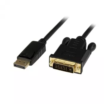StarTech.com 1 m DisplayPort-naar-DVI-kabel – 1080p-video – actieve DisplayPort-naar-DVI-adapterkabel – DisplayPort-naar-DVI-D-kabelconverter Single Link – DP 1.2 naar DVI-monitorkabel