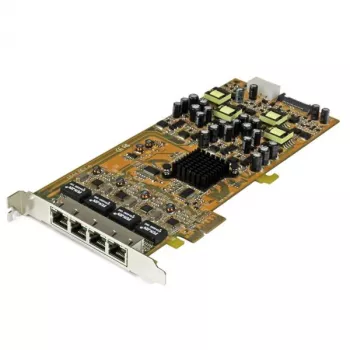 StarTech.com 4-poorts Gigabit Power over Ethernet PCIe-netwerkkaart – PSE / PoE PCI Express NIC – TAA
