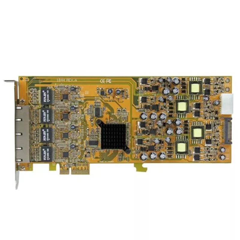 StarTech.com 4-poorts Gigabit Power over Ethernet PCIe-netwerkkaart – PSE / PoE PCI Express NIC – TAA