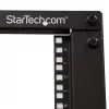 StarTech.com 4-paals 42U mobiel open-frame serverrack, vierpaals 19 inch netwerkrack met wielen, rolbaar rack met verstelbare diepte voor computer-/AV-/data-/IT-apparatuur – wielen, stelvoeten of vloermontage