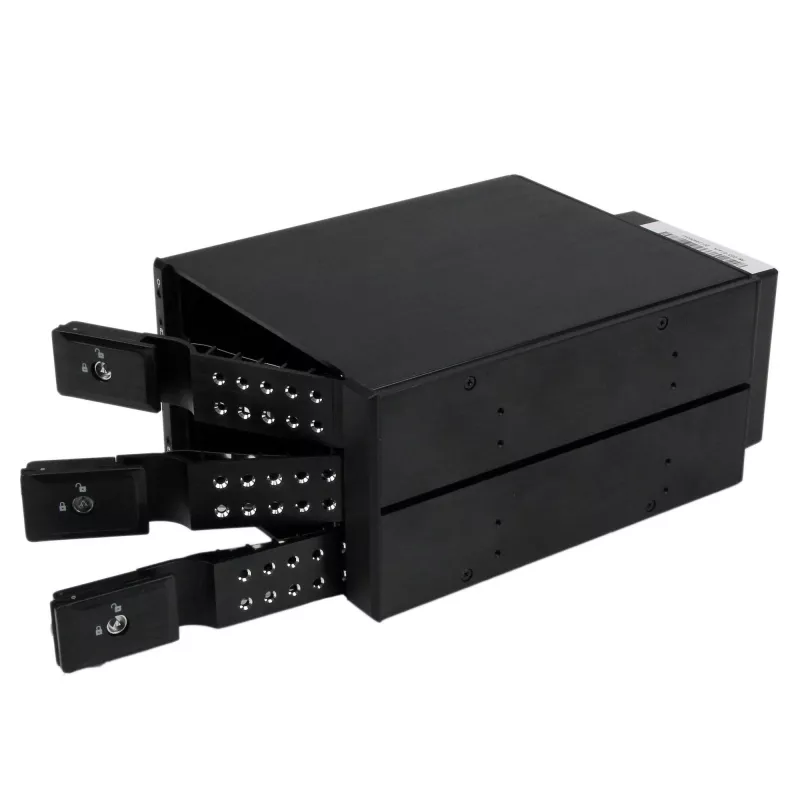 StarTech.com 3-bay aluminium trayless hot-swap mobile rack-backplane voor 3,5 inch SAS II/SATA III – 6 Gbps HDD
