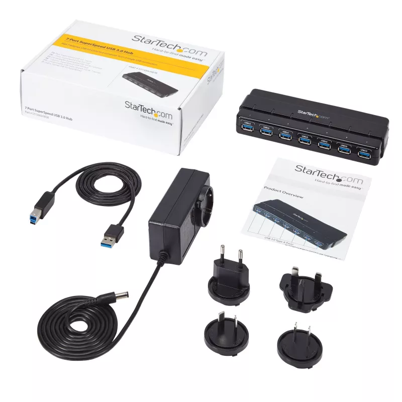StarTech.com 7-poorts USB 3.0-hub - desktop~7-poorts USB 3.0-hub (5Gbps) - desktop