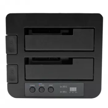 StarTech.com dual bay harde-schijf-duplicator, standalone USB 3.0 (5 Gbit/s) / eSATA naar 2,5/3,5 inch SATA III HDD/SSD-kloon-/kopieerapparaat, harde-schijf-dockingstation, harde-schijf-kloonapparaat