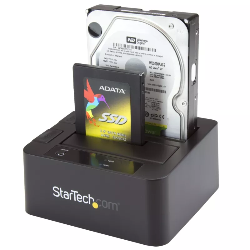 StarTech.com dual-bay USB 3.0 / eSATA naar SATA harde-schijf-dockingstation, USB harde-schijf-dock, externe 2,5/3,5