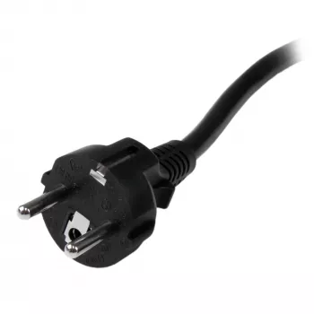 StarTech.com 2m (6ft) computerstroomkabel, 16AWG, EU Schuko naar C19, 16A 250V, zwarte vervangende AC-netkabel, printerstroomkabel, pc-voedingskabel, monitorstroomkabel – UL-gecertificeerd