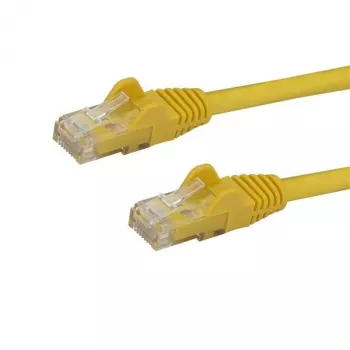 StarTech.com 1 m CAT6 ethernetkabel – geel, CAT 6 Gigabit Ethernet-kabel – 250 MHz, 100 W PoE, RJ45 UTP netwerk-/patchkabel, zonder vergrendelnok met trekontlasting, individueel getest
