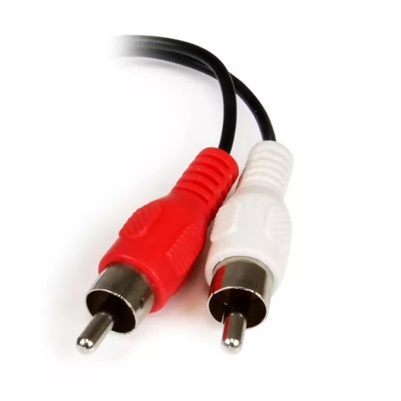 StarTech.com 15 cm stereo-audiokabel – 3,5-mm-jackbus naar 2x cinch-stekker