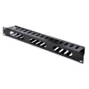 StarTech.com horizontaal 1U serverrack kabelmanagement-vingerkanaal met afdekking – 19 inch netwerkrack kabelgoot-afdekpaneel – gesleufde kabelgoot