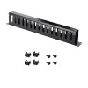 StarTech.com horizontaal 1U serverrack kabelmanagement-vingerkanaal met afdekking – 19 inch netwerkrack kabelgoot-afdekpaneel – gesleufde kabelgoot