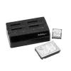 StarTech.com 4-bay USB 3.0 SATA harde-schijf-dockingstation, USB harde-schijf-dock, externe 2,5/3,5 inch SATA III SSD/HDD-dockingstation, hot-swap harde-schijf-bay, top-loading