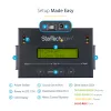 StarTech.com 1:1 standalone harde-schijf-duplicator met disk-image-manager voor back-up en herstel, meerdere disk-images opslaan op één 2,5/3,5 inch SATA-station, HDD/SSD-kloonapparaat, geen pc nodig