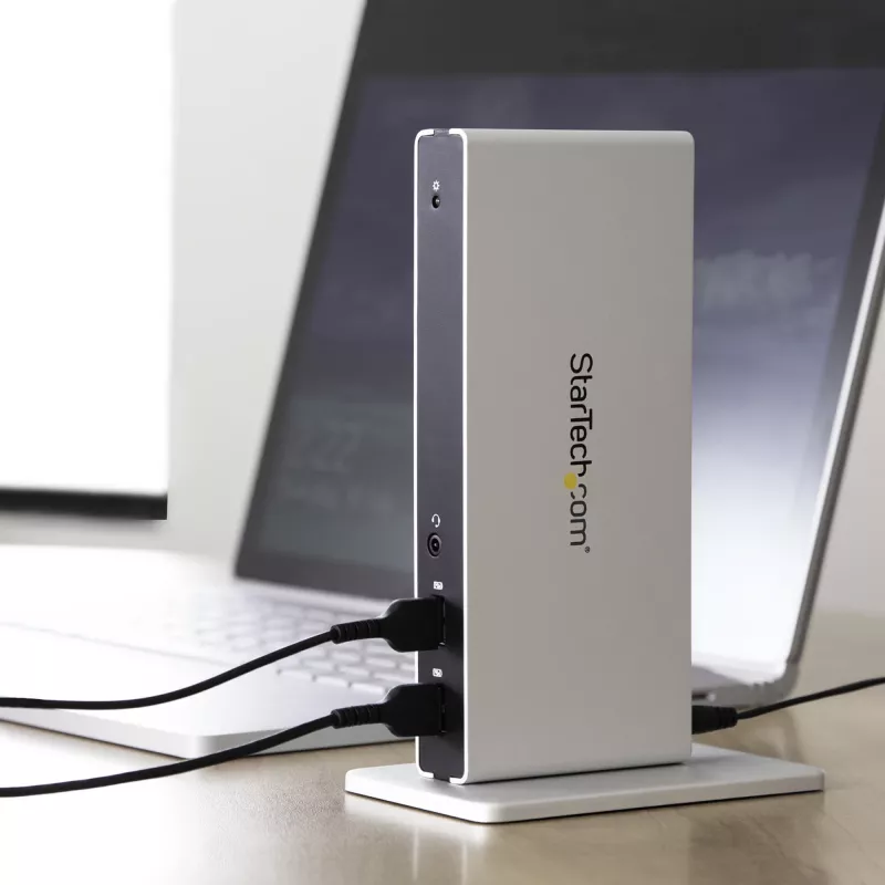 StarTech.com dual-monitor USB 3.0-dockingstation met DVI en verticale standaard