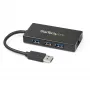StarTech.com 3-poorts draagbare USB 3.0-hub met Gigabit Ethernet - aluminium met geïntegreerde kabel~3-poorts draagbare USB 3.0-hub met Gigabit Ethernet - 5 Gbit/s - aluminium met geïntegreerde kabel