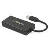 StarTech.com 3-poorts draagbare USB 3.0-hub met Gigabit Ethernet - aluminium met geïntegreerde kabel~3-poorts draagbare USB 3.0-hub met Gigabit Ethernet - 5 Gbit/s - aluminium met geïntegreerde kabel