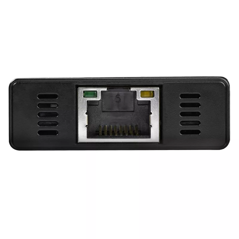 StarTech.com 3-poorts draagbare USB 3.0-hub met Gigabit Ethernet - aluminium met geïntegreerde kabel~3-poorts draagbare USB 3.0-hub met Gigabit Ethernet - 5 Gbit/s - aluminium met geïntegreerde kabel
