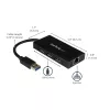 StarTech.com 3-poorts draagbare USB 3.0-hub met Gigabit Ethernet - aluminium met geïntegreerde kabel~3-poorts draagbare USB 3.0-hub met Gigabit Ethernet - 5 Gbit/s - aluminium met geïntegreerde kabel