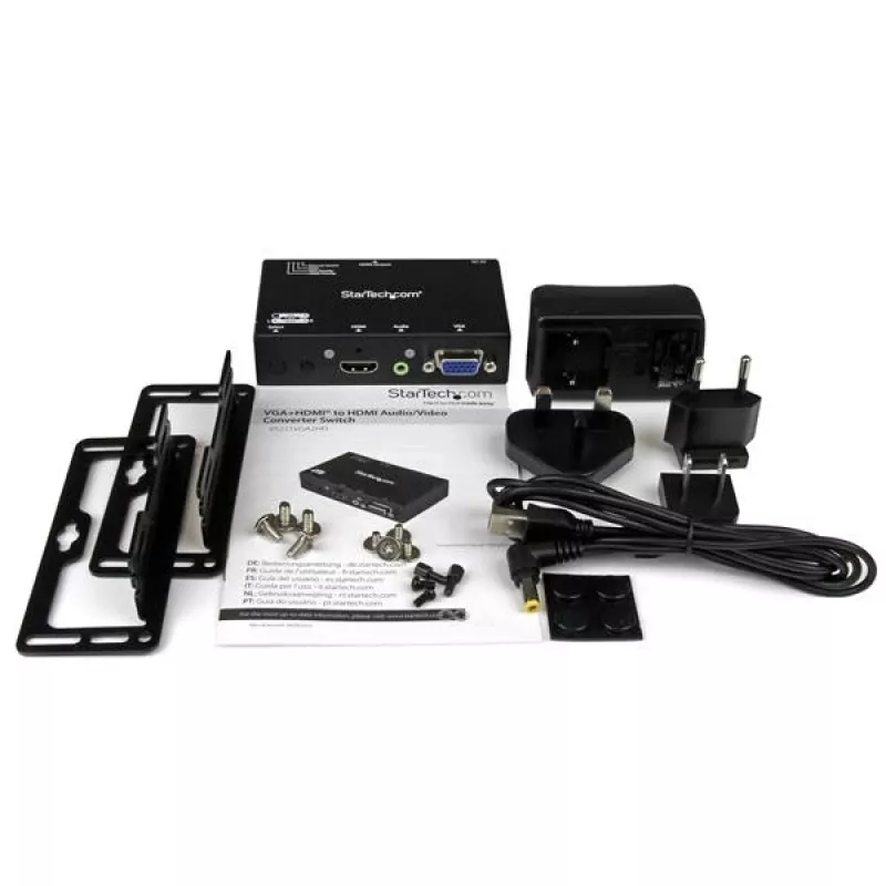 StarTech.com 2x1 HDMI + VGA naar HDMI-converterswitch met automatische en prioriteitsschakeling – 1080p
