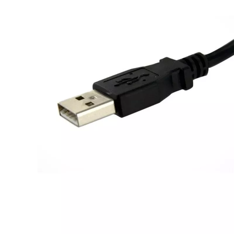 StarTech.com 2 ft panel mount USB-kabel A naar A - F/M, 0.6 m, USB A, USB A, USB 2.0, male/female, zwart