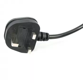 StarTech.com 3ft (1m) UK laptop-stroomkabel, BS 1363 naar C7, 2,5A 250V, 18AWG, zwart, UK laptop-vervangingskabel, printerstroomkabel, AC laptop-oplaadkabel, laptop-voedingskabel