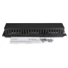 StarTech.com horizontaal 2U serverrack kabelmanagement-vingerkanaal met afdekking – 19 inch netwerkrack kabelgootpaneel – gesleufde kabelgoot