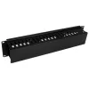 StarTech.com horizontaal 2U serverrack kabelmanagement-vingerkanaal met afdekking – 19 inch netwerkrack kabelgootpaneel – gesleufde kabelgoot