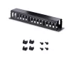 StarTech.com horizontaal 2U serverrack kabelmanagement-vingerkanaal met afdekking – 19 inch netwerkrack kabelgootpaneel – gesleufde kabelgoot