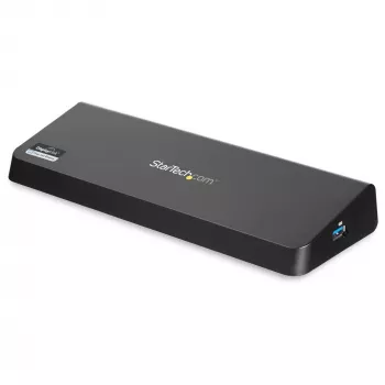 StarTech.com USB 3.0-dockingstation dual-monitor met HDMI & 4K DisplayPort – USB 3.0 naar 4x USB-A, Ethernet, HDMI en DP – universele USB Type-A laptop-dockingstation voor Mac & Windows