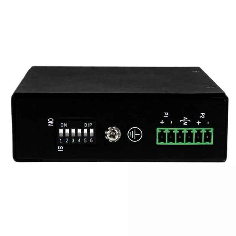 StarTech.com 5-poorts unmanaged industriële Gigabit Ethernet-switch – DIN-rail / wandmontage