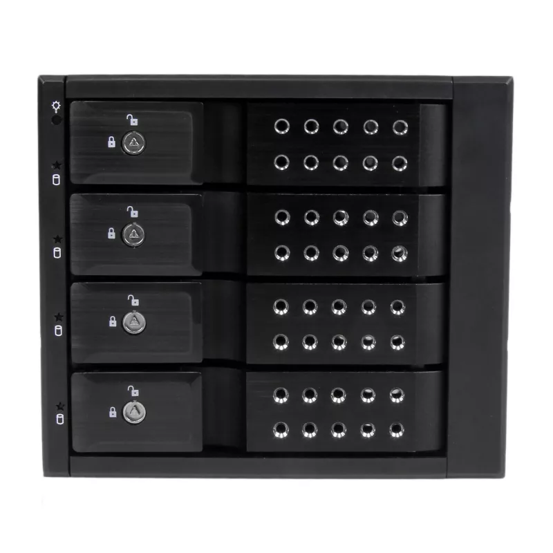 StarTech.com 4-bay trayless hot-swap mobile rack-backplane van aluminium voor 3,5