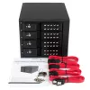 StarTech.com 4-bay trayless hot-swap mobile rack-backplane van aluminium voor 3,5