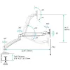 StarTech.com eenvoudige tafelmonitorarm – volledig beweegbare gelede arm – staal