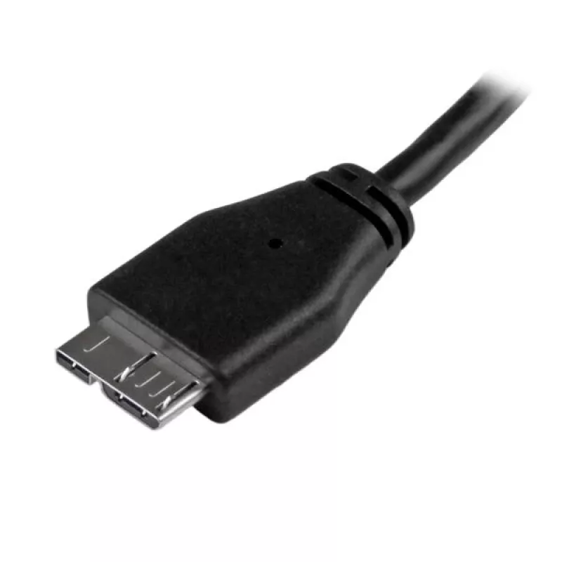 StarTech.com slanke Micro USB 3.0-kabel - M/M - 3m (10ft), 3 m, USB A, Micro-USB B, USB 3.2 Gen 1 (3.1 Gen 1), stekker/stekker, zwart