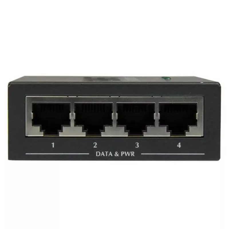 StarTech.com 4-poorts Gigabit Midspan – PoE+ injector – 802.3at/af