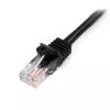 StarTech.com Cat5e patchkabel met RJ45-stekkers zonder vergrendelingsnok – 1 m, zwart