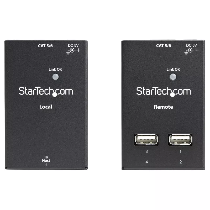 StarTech.com 4-poorts USB 2.0-over-Cat5-of-Cat6-extender – 130 ft (40 m)