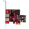 StarTech.com 4-poorts PCI Express USB 3.0-kaart – 2 externe & 2 interne – SATA-voeding – UASP-ondersteuning – 2 interne (IDC) moederbord-header