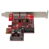 StarTech.com 4-poorts PCI Express USB 3.0-kaart – 2 externe & 2 interne – SATA-voeding – UASP-ondersteuning – 2 interne (IDC) moederbord-header