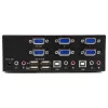 StarTech.com 2-poorts KVM-switch met dual-VGA – USB 2.0, 1920 x 1200 pixels, Full HD, 18 W, zwart