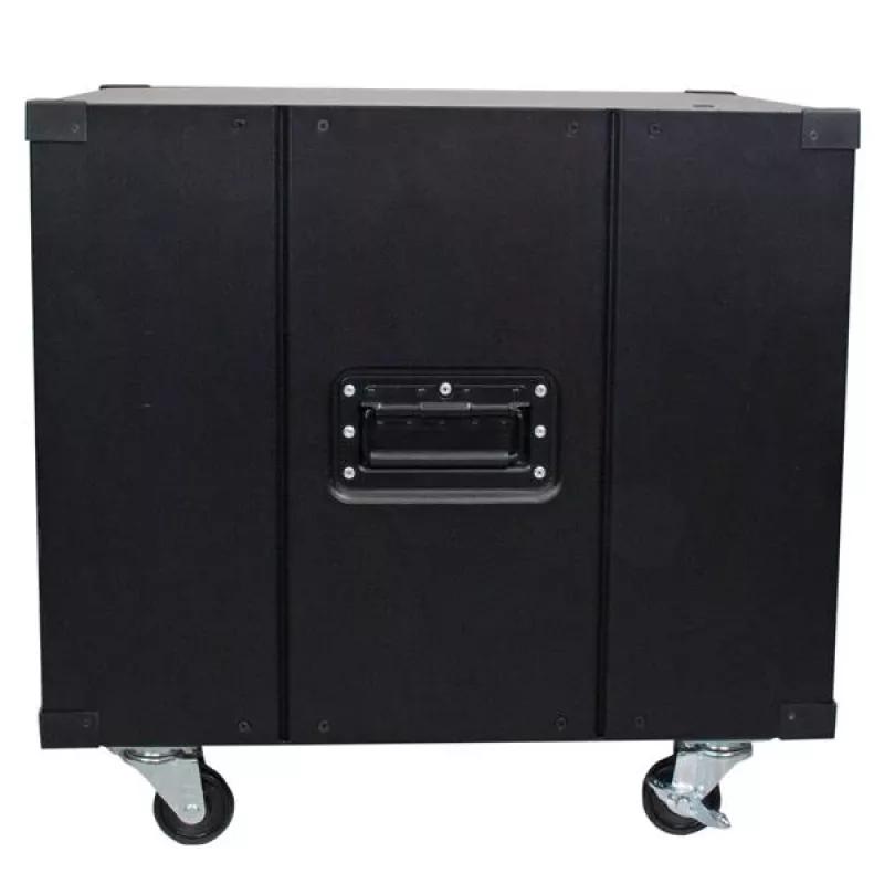 StarTech.com 4-posts 9U mobiel open frame serverrack, vier-posts netwerkrack met wielen, 19 inch rolrack voor krappe vloeroppervlakken thuis/kantoor, klein datarack voor computer-/AV-/IT-apparatuur – TAA-conform