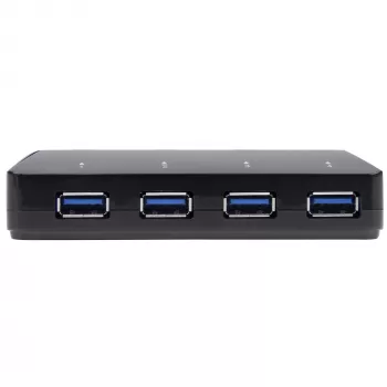 StarTech.com 4-poorts USB 3.0-hub plus toegewijde oplaadpoort - 1 x 2,4A poort~4-poorts USB 3.0-hub (5Gbps) plus toegewijde oplaadpoort - 1 x 2,4A poort