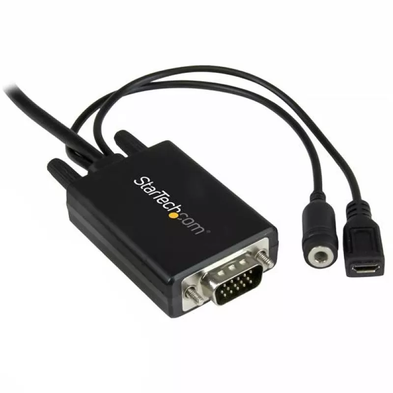 StarTech.com DisplayPort-naar-VGA-adapterkabel met audio – 6 voet (2 m)