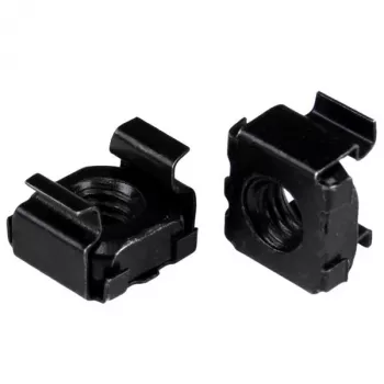 StarTech.com M5 kooimoeren – 100 stuks, zwart, kooimoer, staal, zwart, M5, 13 mm, 13 mm