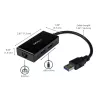 StarTech.com USB-naar-Ethernet-adapter, USB 3.0 naar 10/100/1000 Gigabit Ethernet LAN-converter voor laptops, 11,8″/30 cm vast gemonteerde kabel, USB-naar-RJ45-adapter, NIC-adapter, USB-netwerkadapter