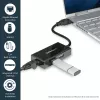 StarTech.com USB-naar-Ethernet-adapter, USB 3.0 naar 10/100/1000 Gigabit Ethernet LAN-converter voor laptops, 11,8″/30 cm vast gemonteerde kabel, USB-naar-RJ45-adapter, NIC-adapter, USB-netwerkadapter